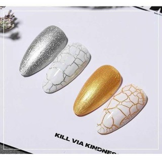 Sơn gel nứt , nứt Milan lẻ màu Trắng - Đen chai 15ml
