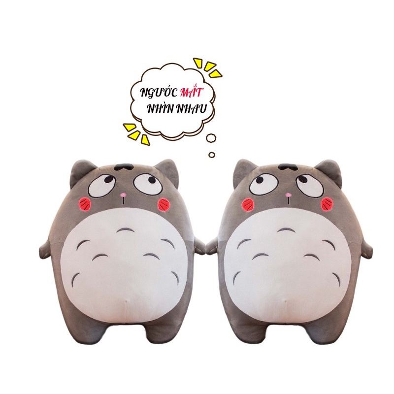 Gấu Bông Gối Ôm Totoro  Biểu cảm  co dãn 4 chiều