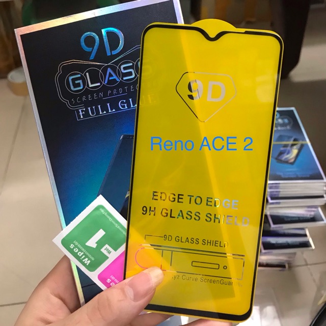 Kính cường lực 9D cho Reno ACE 2 full keo, bảo vệ màn hình