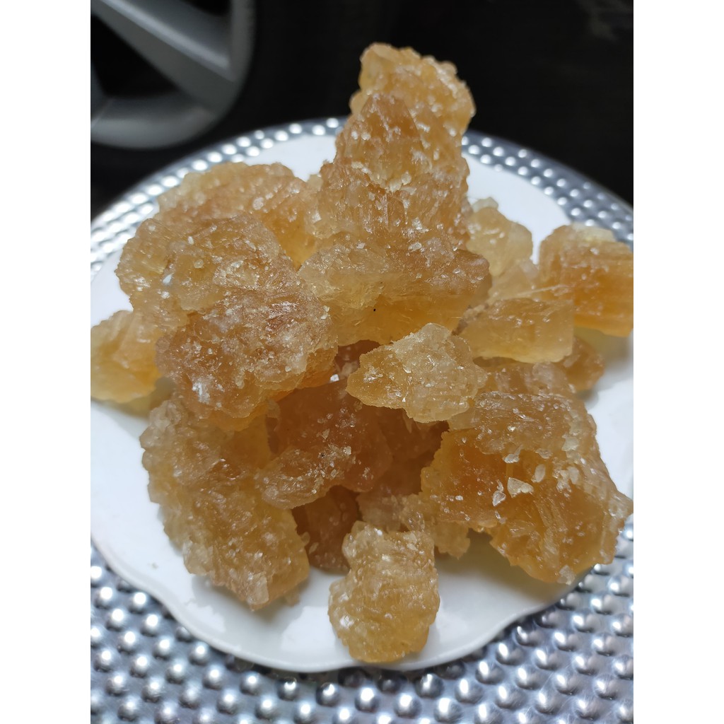 Đường phèn Quảng Ngãi chính hiệu (màu vàng) nấu từ nguyên liệu đường mật mía rất thơm, vị ngọt thanh (gói 1kg) | BigBuy360 - bigbuy360.vn