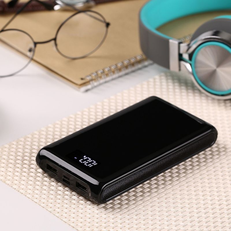 Hộp Sạc Dự Phòng 6 Pin 18650 Hai Cổng Usb Tiện Dụng Cho Điện Thoại / Máy Tính Bảng Diy