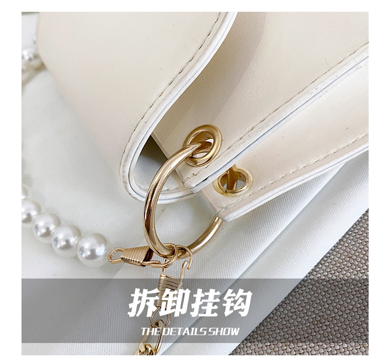Túi Đeo Chéo JASMIN NOIR Da PU Đính Ngọc Trai Nhân Tạo Thời Trang Cho Nữ