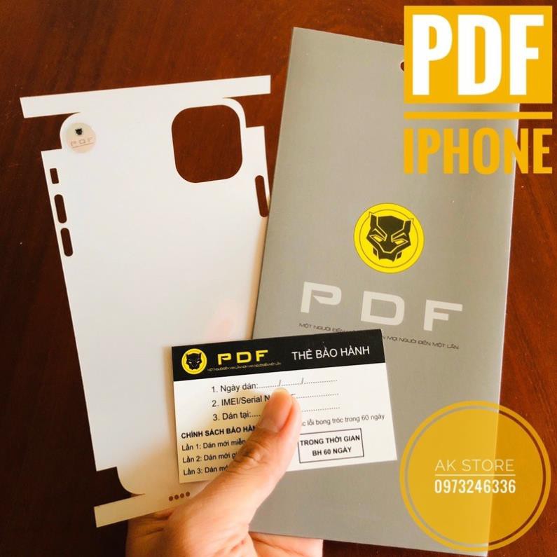 [Dễ Dán] Miếng dán PPF/PDF cho Iphone cao cấp