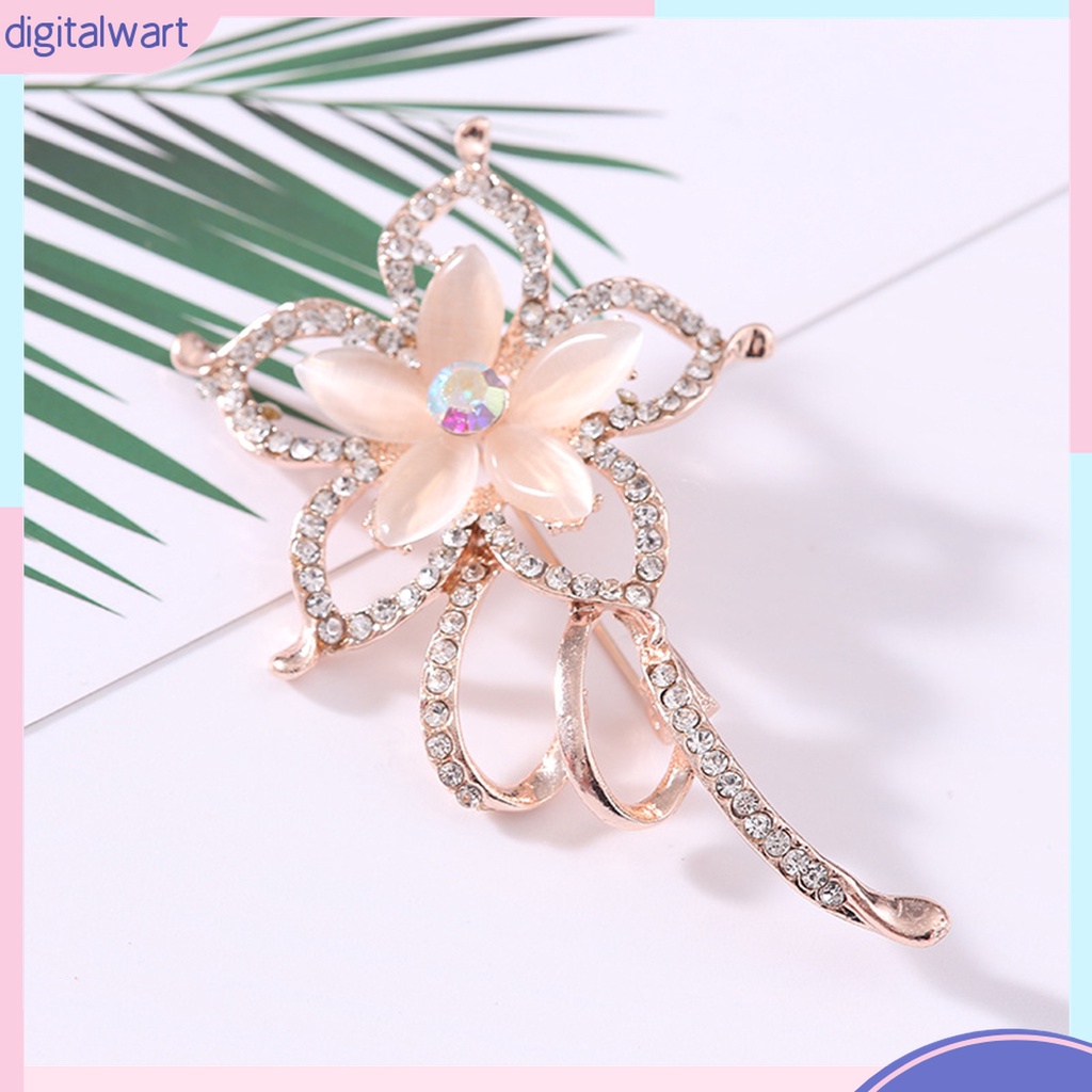 Ghim Cài Áo Hình Hoa Đính Đá Phong Cách Hàn Quốc Thanh Lịch