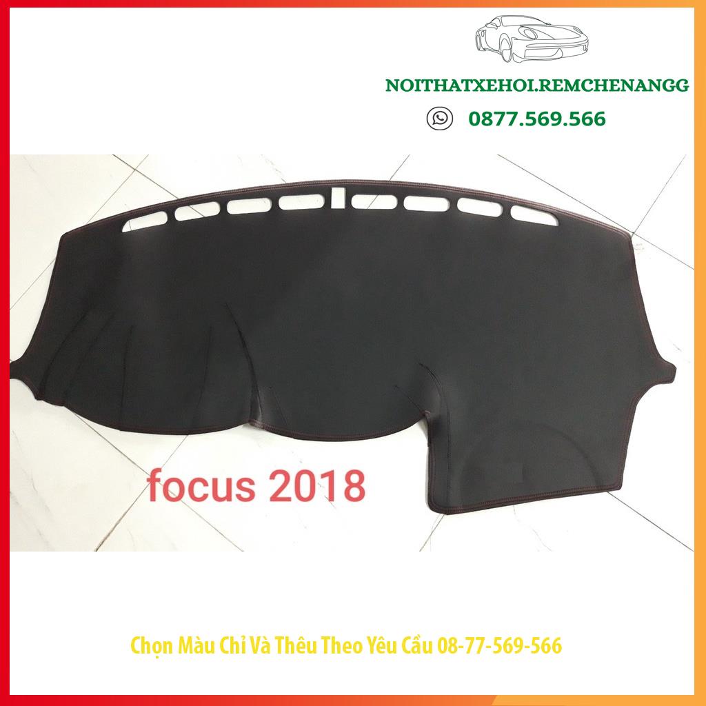 THAM TAPLO FORD FOCUS DA VÂN GỖ DA CARBON NHUNG LÔNG CỪU 3 LỚP CÓ CHỐNG TRƯỢT THẢM PHỦ LÓT CHE NẮNG TAPLO