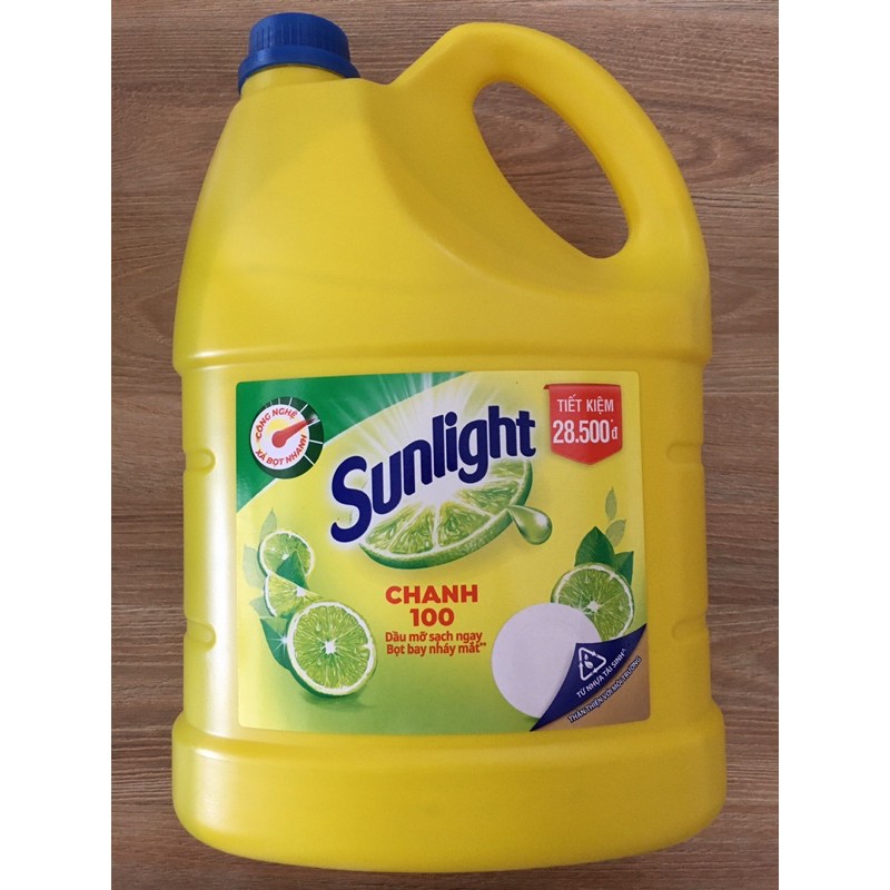 Nước rửa chén Lix - Sunlight 3,6kg Hương chanh