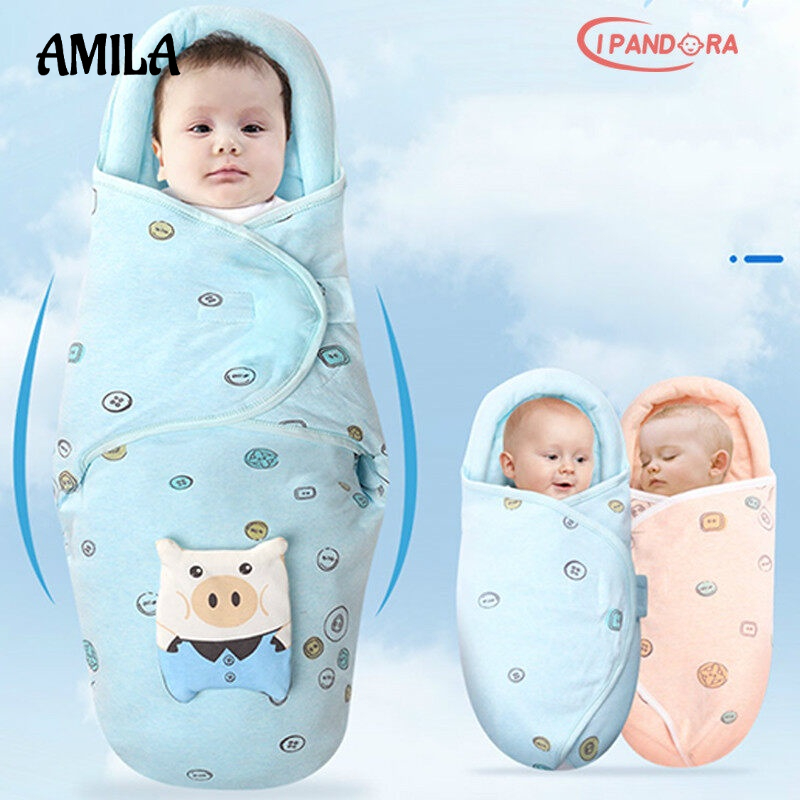 Túi quấn ngủ AMILA chống sốc sử dụng mùa xuân hè tiện lợi dành cho trẻ sơ sinh