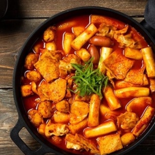 1KG BÁNH GẠO HÀN QUỐC KÈM SỐT BỘT PHÔ MAI MÌ (LOẠI MỚI) TẶNG MÌ KHÔNG GIA VỊ