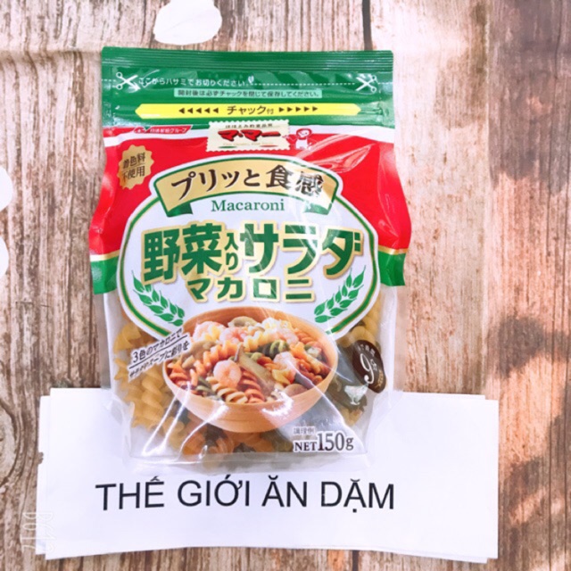 Nui Xoắn RAU CỦ Macaroni 150g ( Nhật Bản)