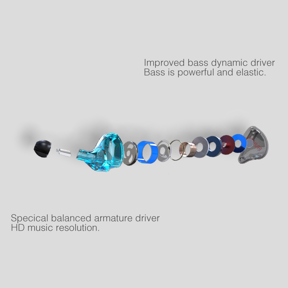 FAAEAL Wired Headset HiFi In Ear Earphone