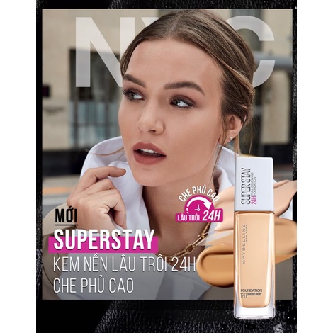 Kem Nền Maybelline SuperStay Kiềm Dầu Lâu Trôi - Kem Nền Fit Me Maybeline Che Khuyết Điểm BB Cream Make Up Japari