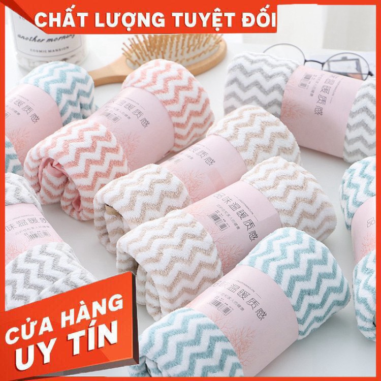 Khăn mặt xuất Hàn Quốc cotton - Khăn Lông cừu siêu thấm nước, màu ngẫu nhiên