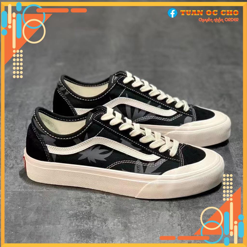 Giày ORDER Vans Style 36 Cecon SF half-moon Baotou black maple leaf chất lượng tốt nhất