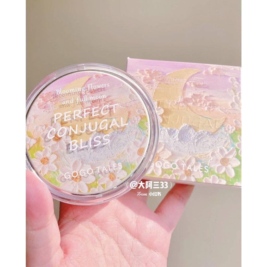 Phấn Phủ Bột Kiềm Dầu GOGO TALES Flower Joy Tender GT328 - GOGOTALES