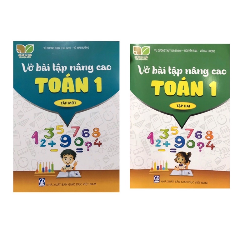 Sách - (Combo 2 tập) Vở Bài Tập Nâng Cao Toán 1