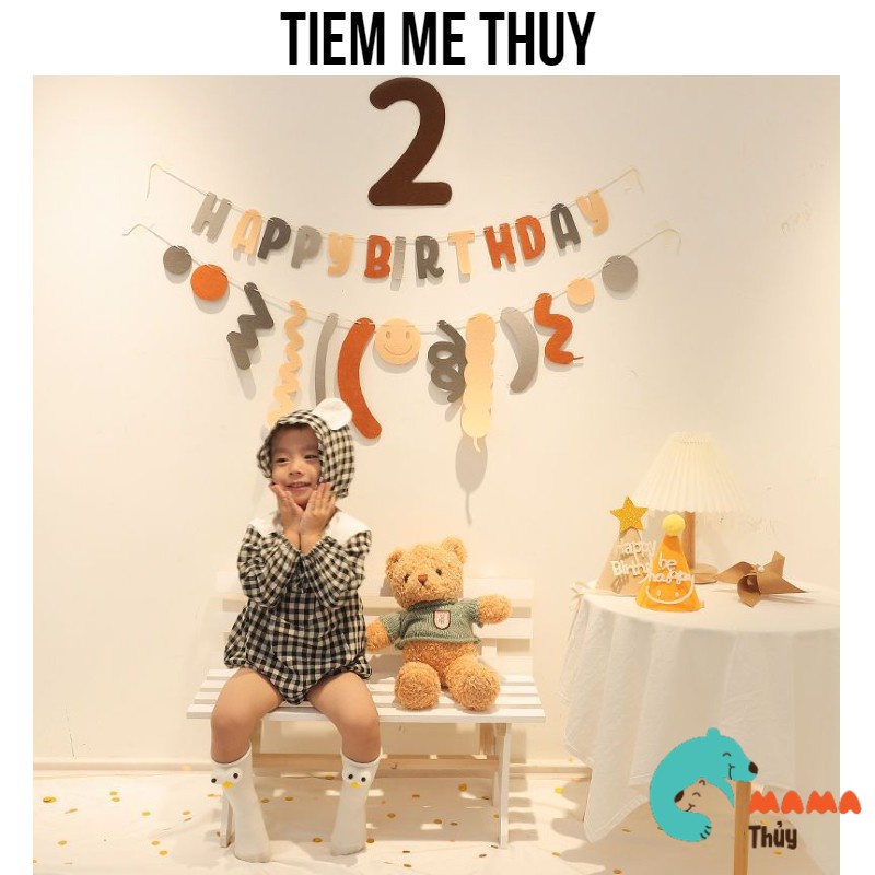 Sản phẩm trang trí sinh nhật theo style phong cách Hàn Quốc