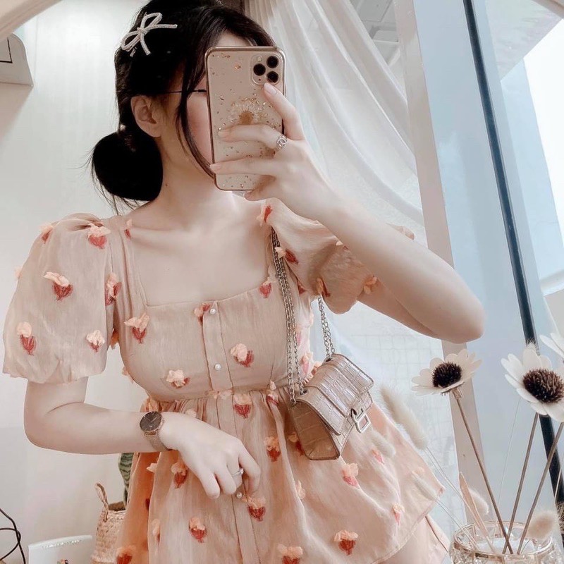 Sét bộ tiểu thư cao cấp ♥️FREESHIP❤️ Đồ baby doll hàng chuẩn shop