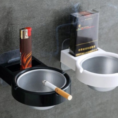 Gạt tàn thuốc gắn tường bằng thép không gỉ tiện lợi