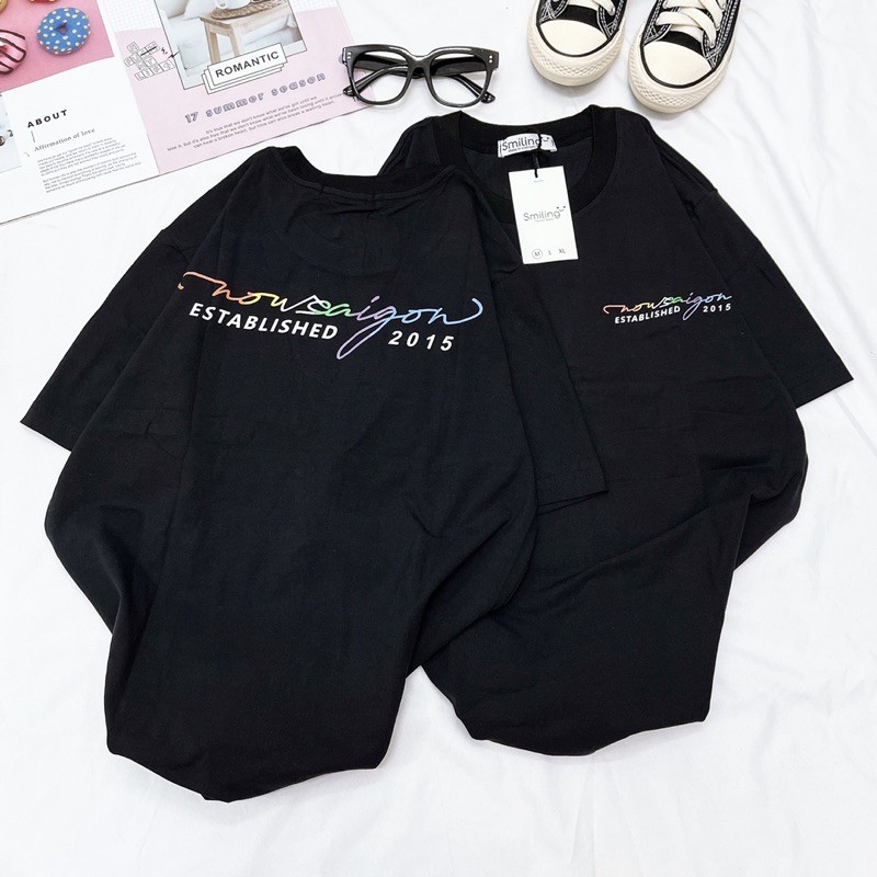 Áo thun Unisex Smiling - kiểu in NOW