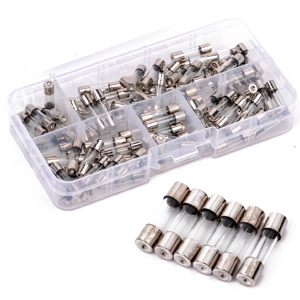 Hộp 100 Cầu Chì Ống Thủy Tinh 5x20mm