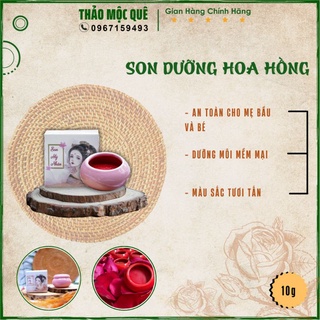 Son môi dưỡng ẩm có màu tinh hoa hồng tẩy thâm hiệu quả tức thì, an toàn sức khỏe, tự tin với làn môi xinh