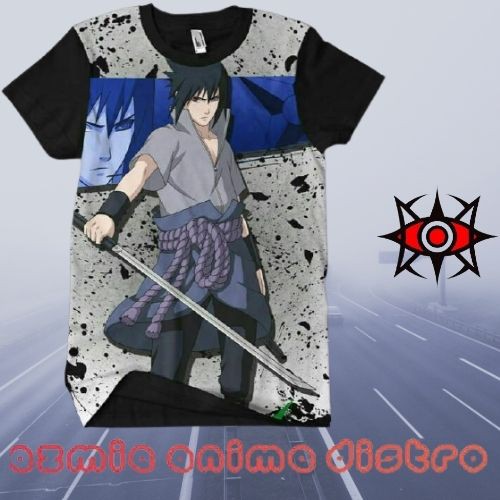 Áo thun in hình Naruto Sasuke 3D độc đáo cá tính