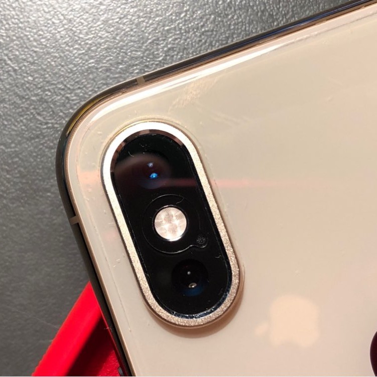 Bộ Kính Cường Lực Camera Iphone Ringlass Viền Nhôm Cao Cấp Cho Iphone X Xs Max