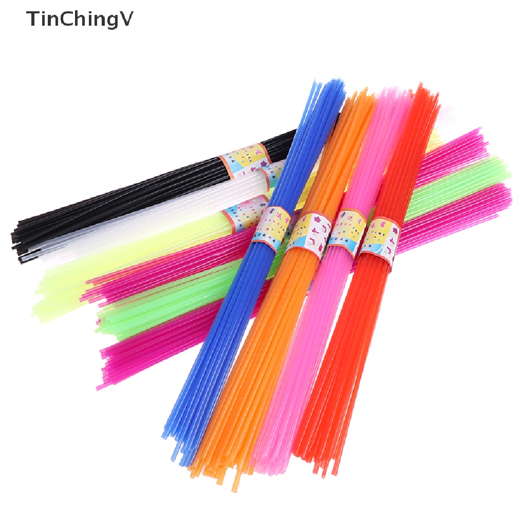 Hộp 350 Ống Hút Nhựa Trong Suốt Hình Ngôi Sao May Mắn Xếp Origami DIY Cho Bé