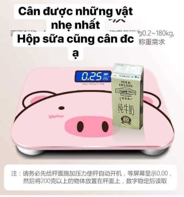 Cân điện tử hình heo cute