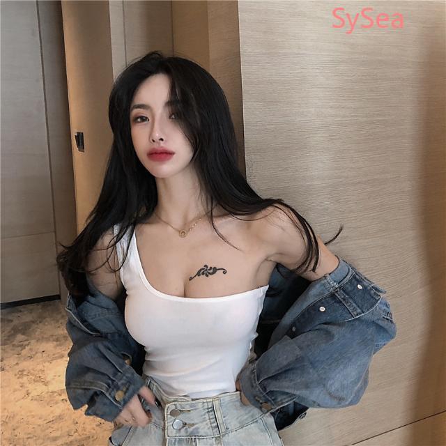 Women White Shirt Summer Half-shoulder Sexy Tops