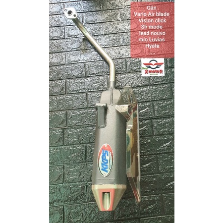 Pô KKPS gồm bát chống nóng (bản cao cấp) cho Vario Air Blade Luvias mio lead click sh lead nouvo.