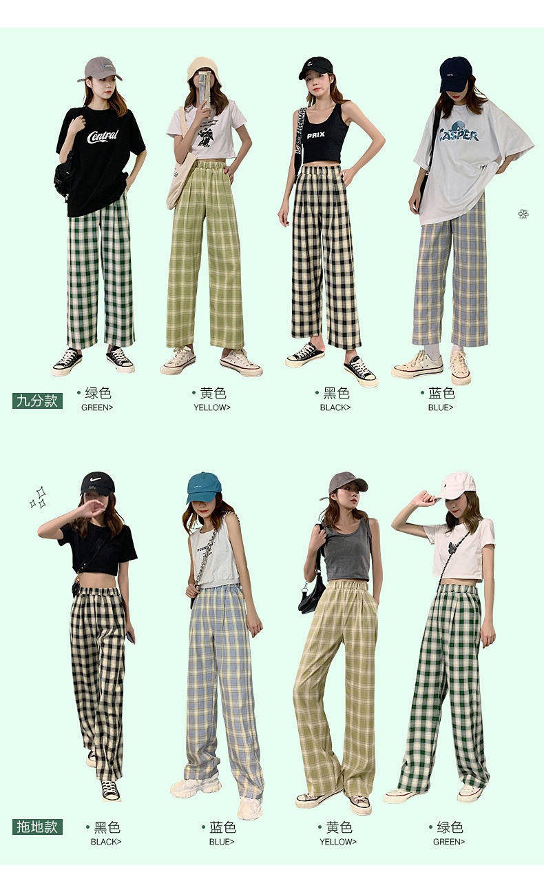 Quần Short Nữ Lưng Cao Ống Rộng Họa Tiết Caro Thời Trang Hè 2021 | BigBuy360 - bigbuy360.vn