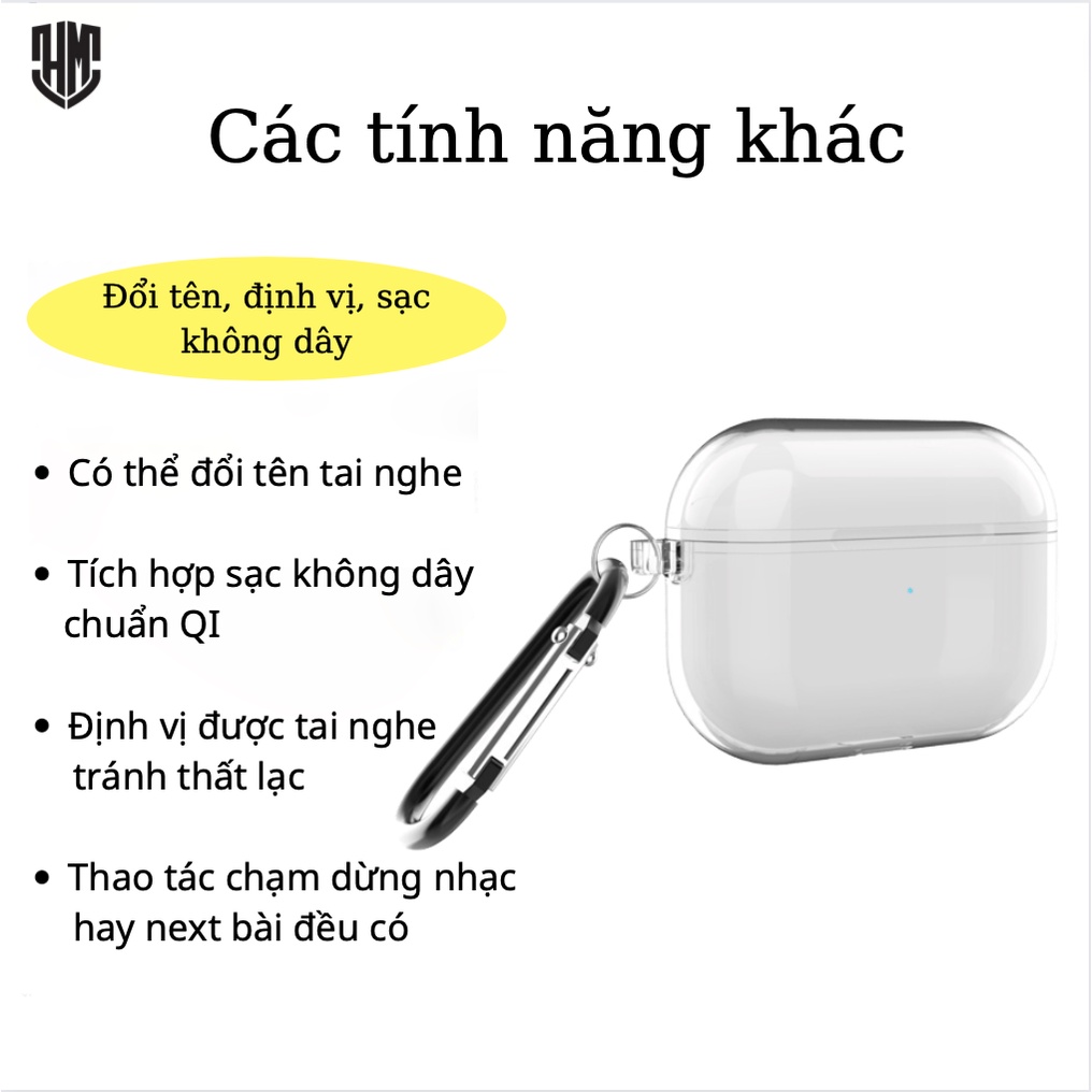 Tai nghe không dây ZUZG TWS3 - E-pods kết nối Bluetooth -Chống ồn đổi tên định vị