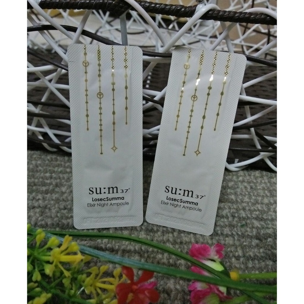 Combo 5 gói Sample tinh chất vàng ban đêm Sum37 mẫu mới