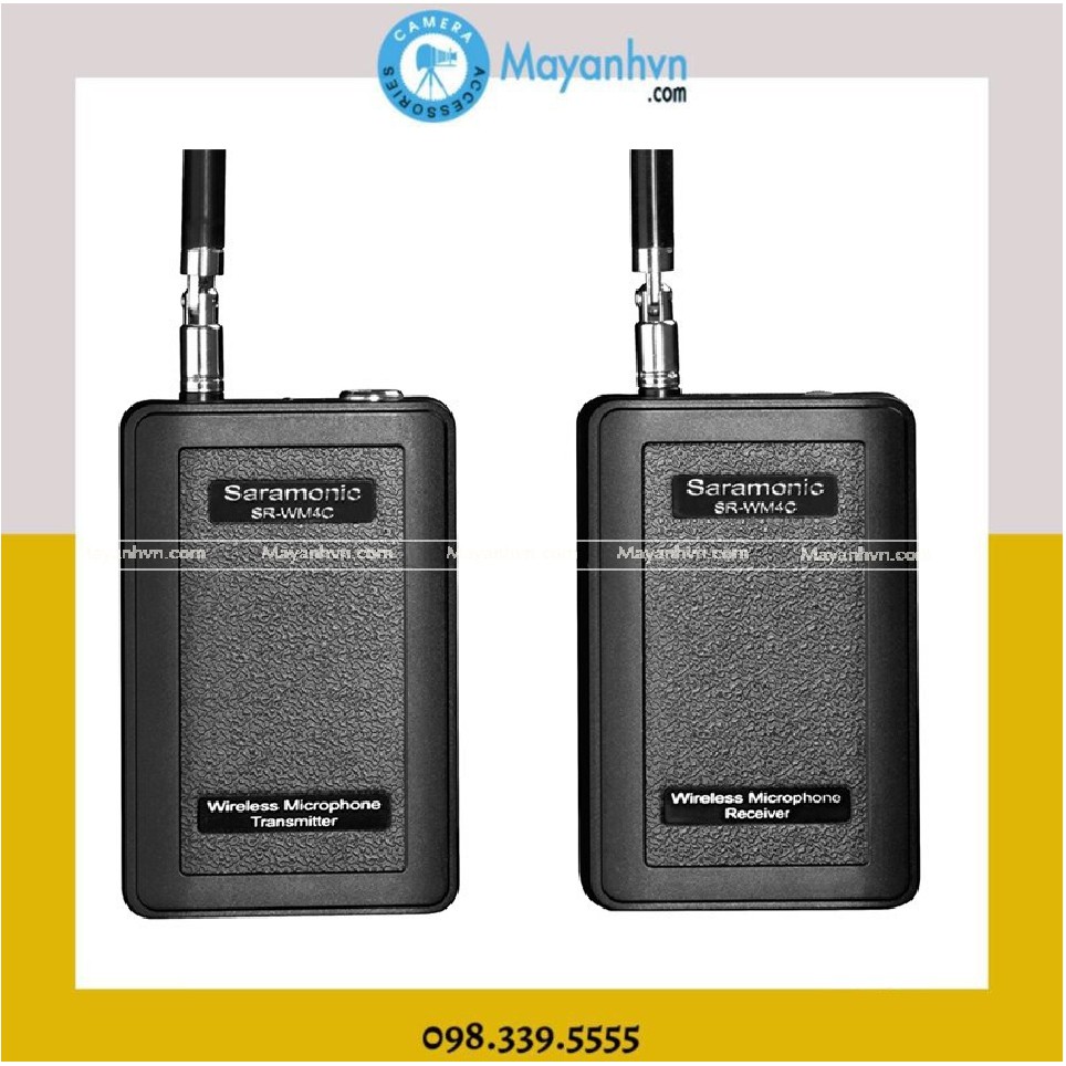 Micro Thu Âm Không Dây VHF Saramonic SRWM4C (Bảo hành 12 tháng)