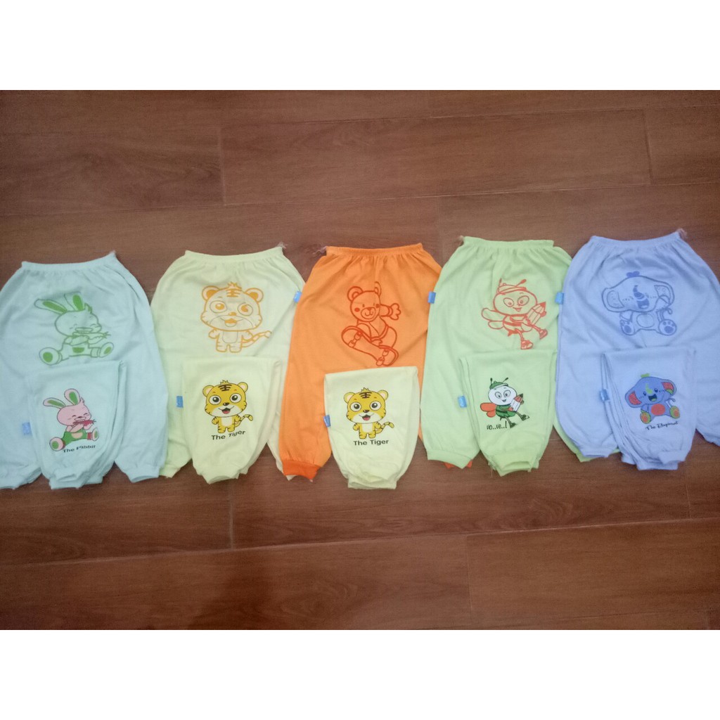 Sét 10 Quần chục dài cotton in mông bo gấu, chất đẹp, dày dặn, mềm mịn, thấm hút mồ hôi tốt