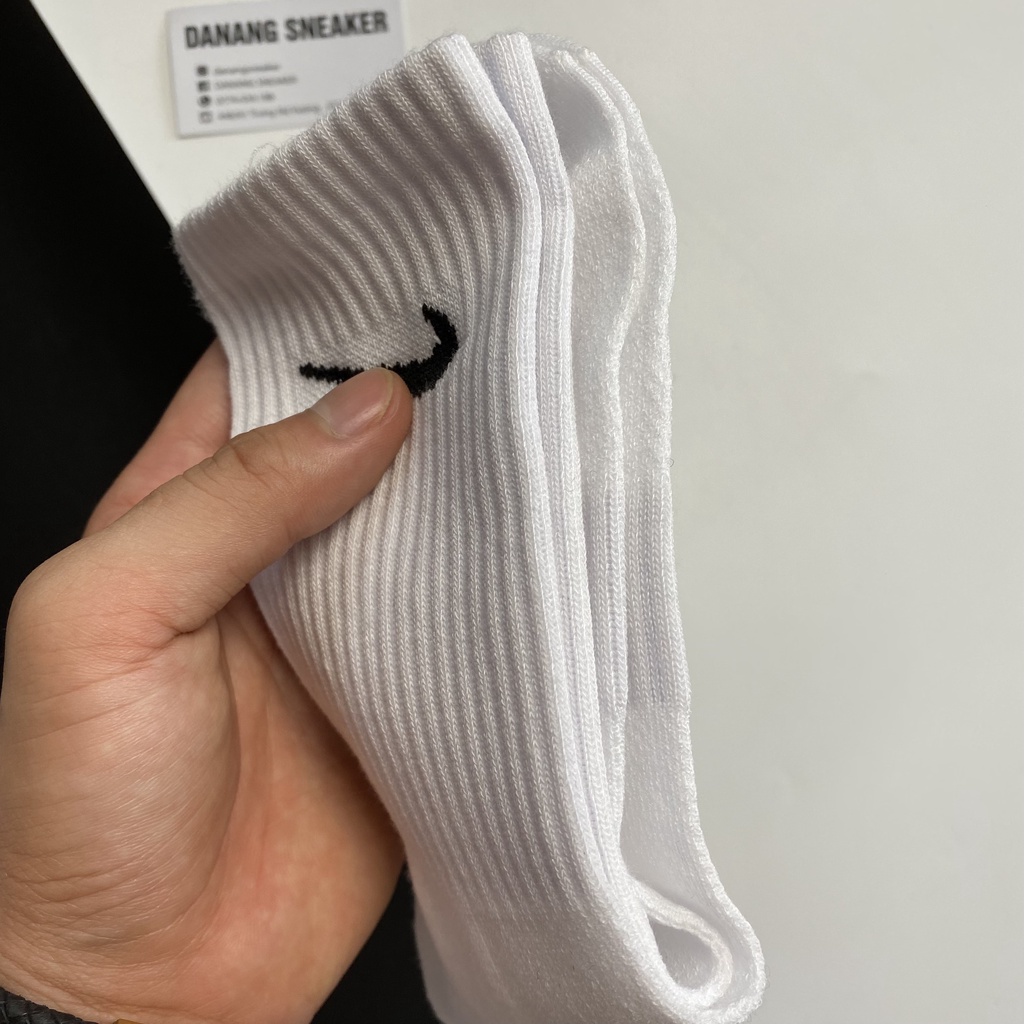 Tất Nike thể thao Cổ Cao Lửng Thấp Trắng Đen hàng VNXK chất lượng cao | GIAY DANANG
