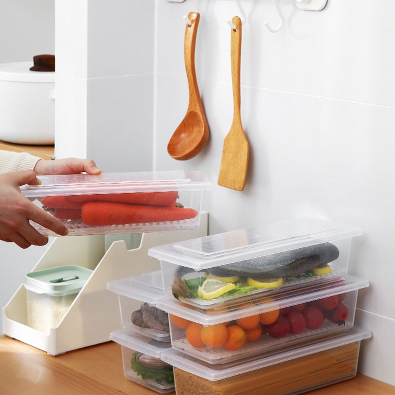 Khay Đựng Thức Ăn Có Thể Tháo Rời Tiện Dụng Cho Tủ Lạnh Veggie Berry
