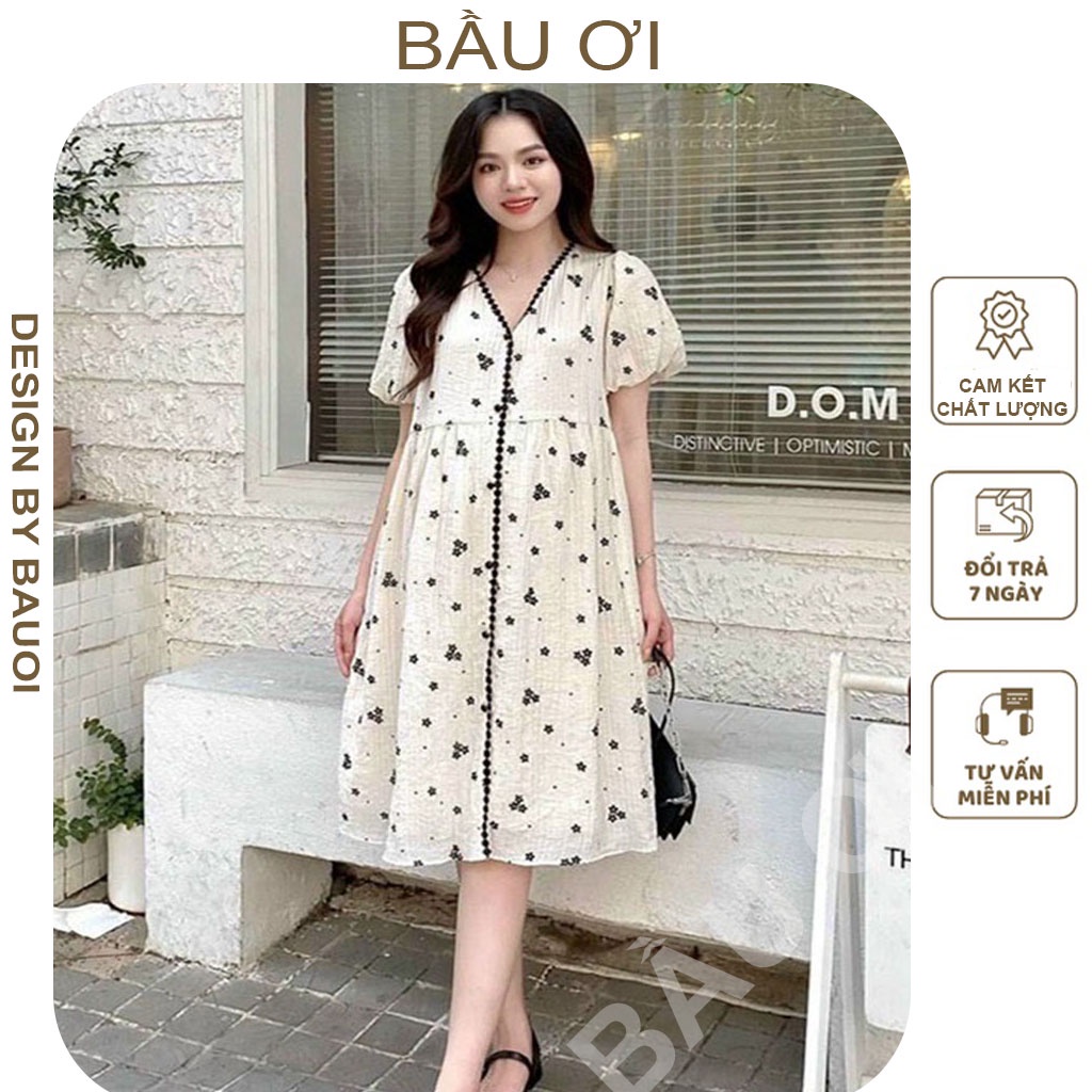 [BAUOII V28] ĐẦM BẦU CÔNG SỞ THỜI TRANG HÀN QUỐC - VÁY BẦU BABYDOLAL HÀNG THIẾT KẾ CHẤT MỀM MÁT MẶC ĐI LÀM ĐI CHƠI ĐI