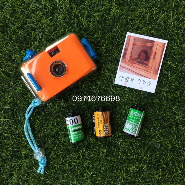 (Máy loại tốt, kèm film, được chọn màu) Máy ảnh film lomo chụp dưới nước