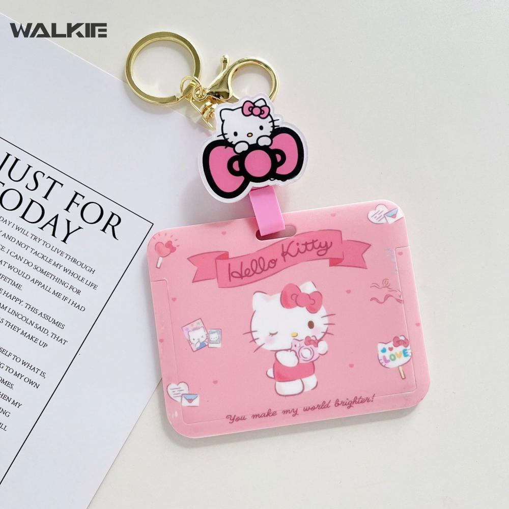 Ví Đựng Thẻ Id Kèm Móc Khóa Hình Kuromi Dễ Thương