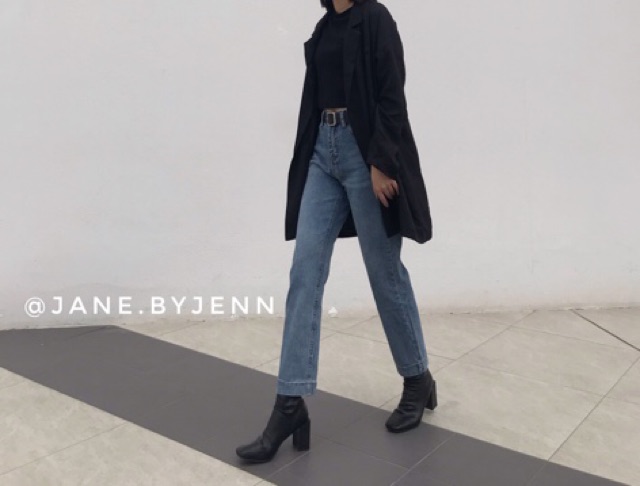 FREE SHIP TOÀN QUỐC_(Ảnh thật shop tự chụp) Quần baggy jeans ống thẳng dài lưng cao | BigBuy360 - bigbuy360.vn