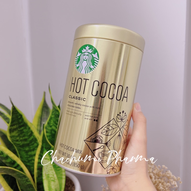 Bột Cacao Hot Cocoa Starbuck hàng nhập Mỹ - 850g