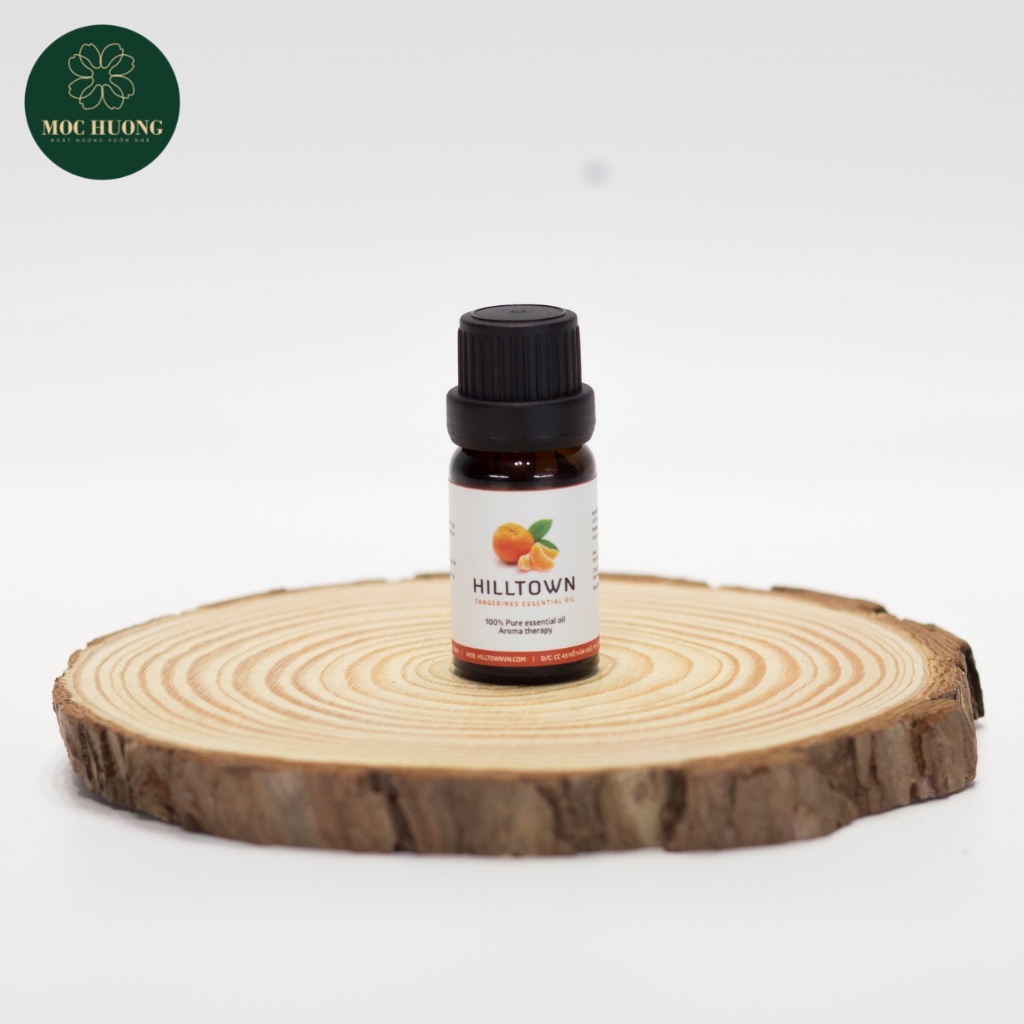 Tinh Dầu Vỏ Quýt Nguyên Chất Hilltown Mùi Hương Tự Nhiên Dịu Mát Giúp Giảm Lo Âu Mệt Mỏi 10ml