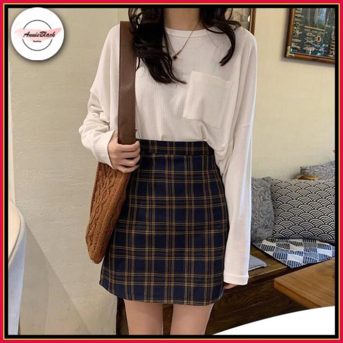 [Mã  ANUI20 hoàn 20k xu đơn 0đ] Chân Váy Chữ A Kẻ Caro 🦋 Chân Váy Nữ Dáng Ngắn Kẻ Ô 2 Màu 🦋 AB | BigBuy360 - bigbuy360.vn