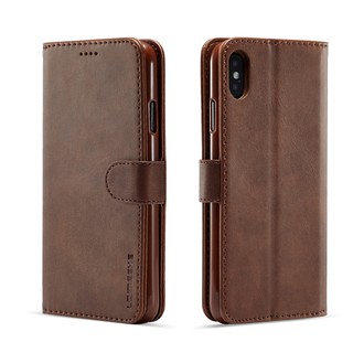 Bao da điện thoại nắp gập kiêm ví đựng thẻ màu trơn dành cho Apple iPhone 6/6S/6 Plus/6S Plus
