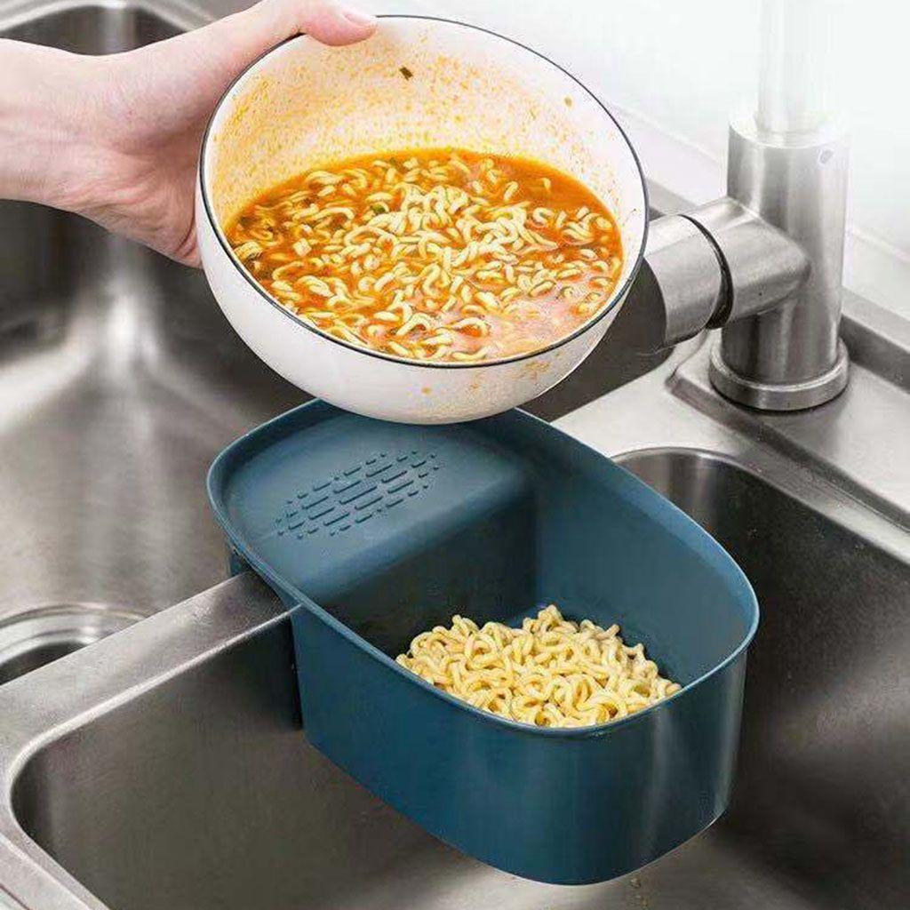 1 Rổ Đựng Rau Củ Quả Ráo Nước Tự Dính Cỡ Lớn