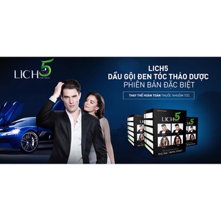 Dầu gội thảo dược phủ bạc tóc Lich 5