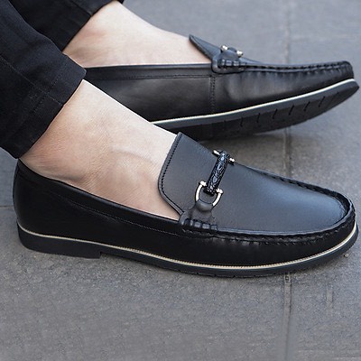 Giày Lười Nam Boat Loafers Shoes Handmade GL005- Da Nappa Cao Cấp