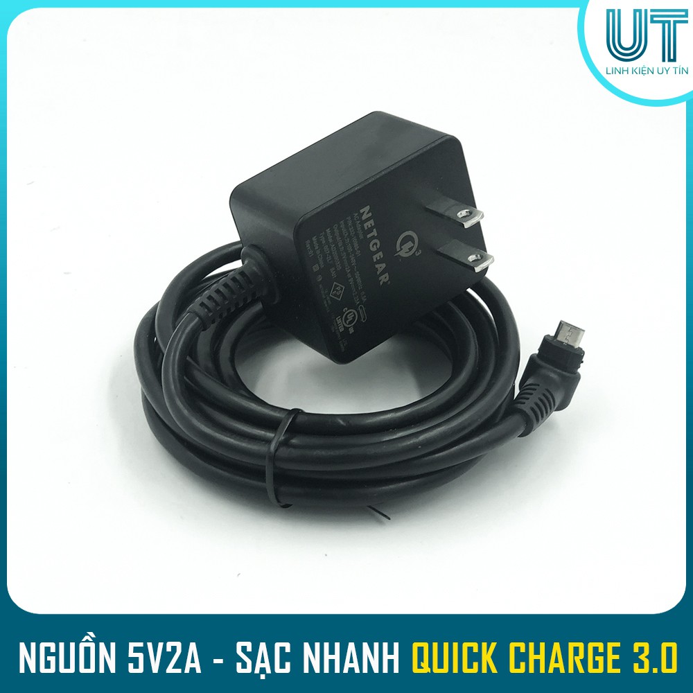 Nguồn Adapter 5V2A MicroUSB - Có sạc nhanh Quick Chager 3.0 ( Hãng Netgear )